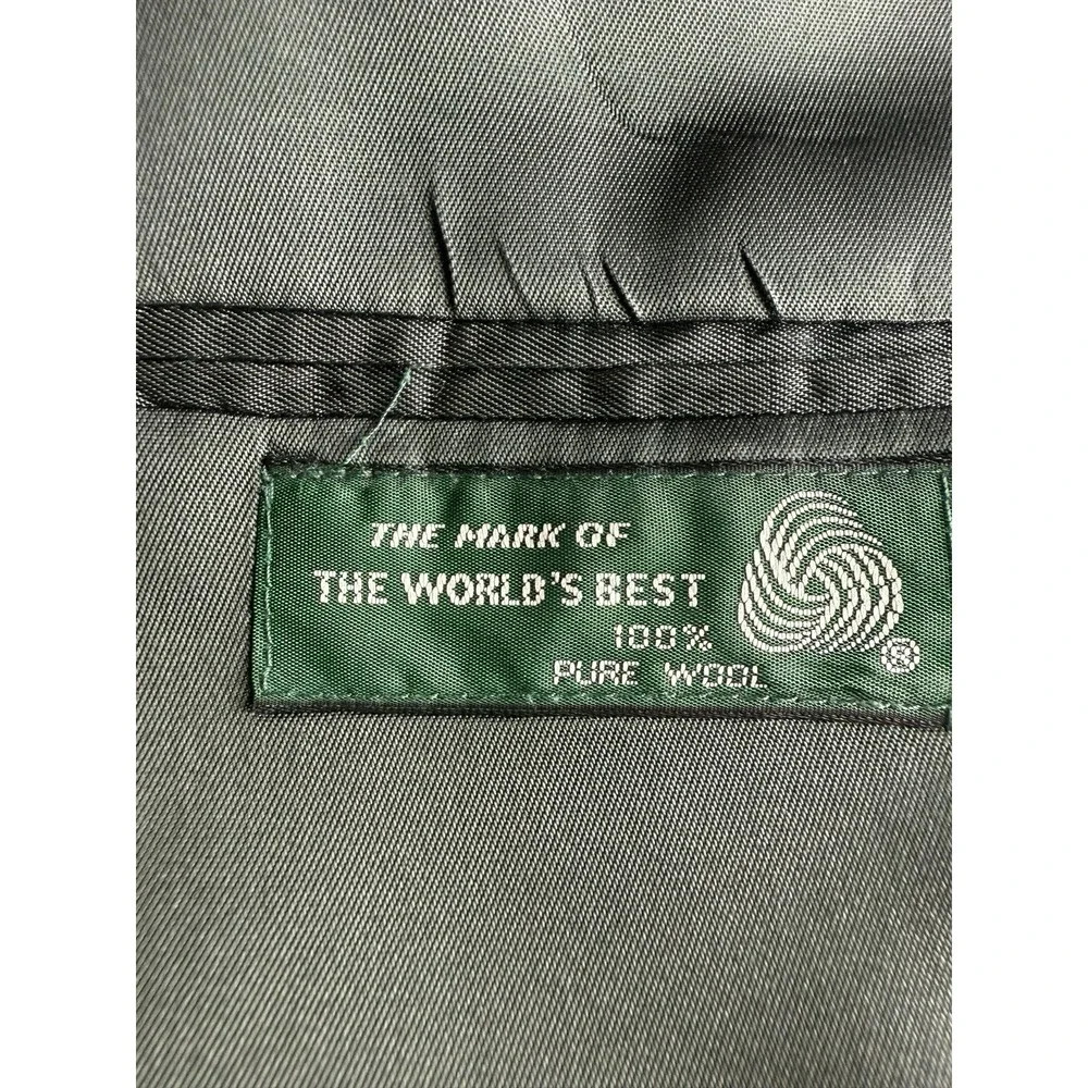 Brooks & Pike Herringbone‎ Blazer 44L Wool Nordstrom Gray USA Made